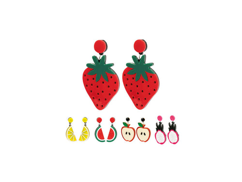 Collection fraîche et originale de boucles d’oreilles fruitées - Kely Personnalise