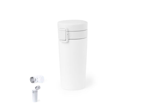 Verre thermique en acier inox, avec double paroi et 380 ml de capacité - Jorlens Personnalise