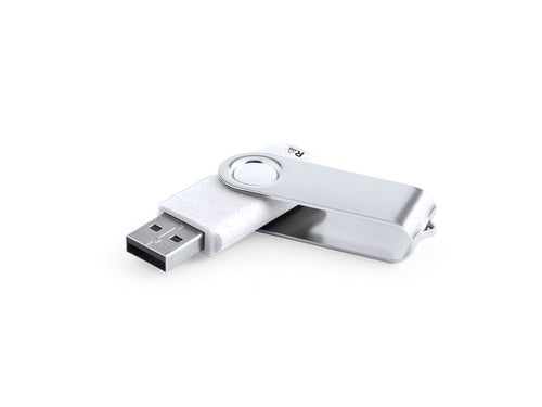 Mémoire USB de 16 Go de capacité, avec corps en résistant RABS et clip métallique rotatif - Kursap 16GB Personnalise