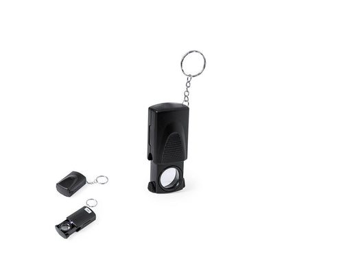Loupe porte-clés pratique avec grossissement 20x et lumière LED intégrée - Kondes 20X Personnalise
