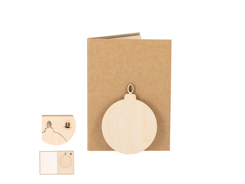 Ensemble de cartes de Noël durable et original avec des graines de pin, un cadeau écologique et surprenant - Astrox Personnalise