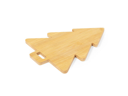 Planche à découper avec un design original de sapin de Noël, en bambou doux, avec une poignée découpée pour une prise ferme, très facile à nettoyer et à ranger - Strasser Personnalise