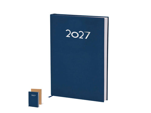 Agenda format B5 en cuir PU doux et résistant, avec couvertures rigides rembourrées - Bultman Personnalise