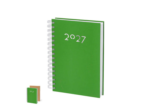 Agenda à anneaux format A5 en cuir PU doux et résistant, avec couvertures rigides - Witrex Personnalise