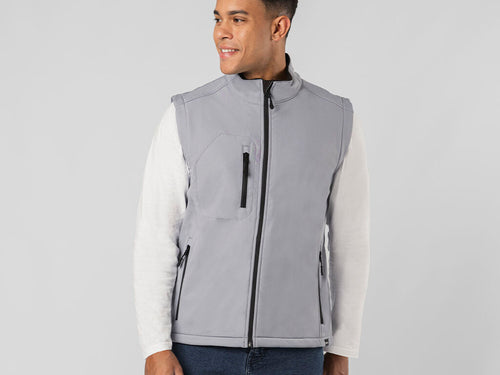 Gilet sans manches RPET Soft Shell en 3 couches, 340 g/m² - Handricks Personnalise