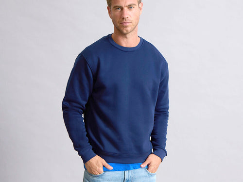 Sweat-shirt unisexe en coton biologique et polyester recyclé, en doux molleton matelassé de 280 g/m² - Skelton Personnalise