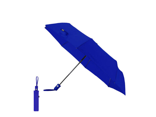 Parapluie pliant avec un diamètre de 98 cm en matériau pongé RPET 190T et 8 panneaux - Santana Personnalise