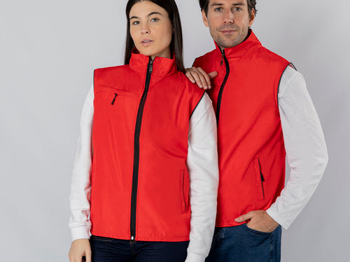 Gilet unisexe en tissu léger et respirant avec doublure en maille blanche - Dervik Personnalise