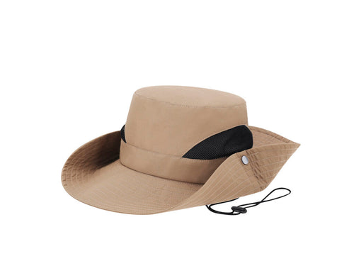 Chapeau de style safari en matériau polyester résistant - Tierney Personnalise