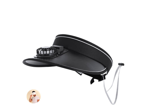 Visière avec ventilateur rechargeable et ajustable - Akanyi Personnalise