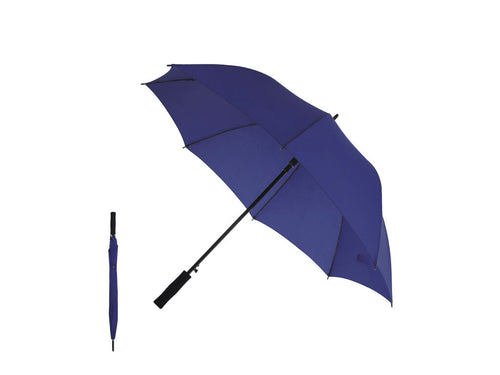 Parapluie anti-vent de 120 cm de diamètre, fabriqué en matériau polyester RPET 190T - Wiber Personnalise