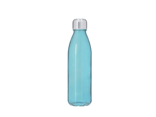Gourde en verre recyclé de 650 ml de capacité et bouchon en acier inoxydable, sans BPA - Kamby Personnalise