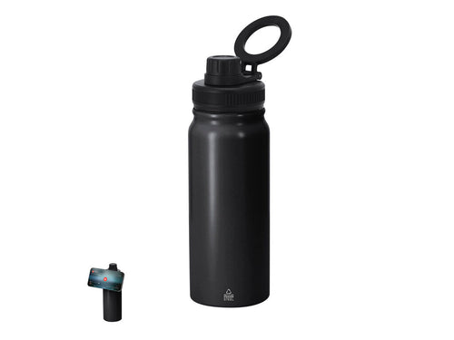 Gourde thermique de 600 ml de capacité, fabriquée en Acier Inoxydable Recyclé à double paroi - Stork Personnalise