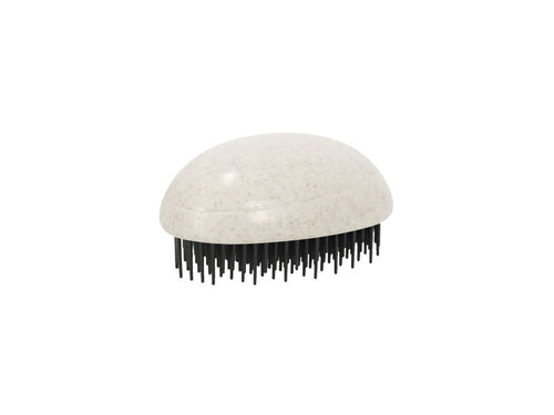 Brosse anti-nœuds avec un corps en paille de blé et des picots noirs en ABS flexible - Nymar Personnalise