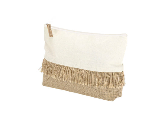 Trousse en combinaison de jute laminé et de coton naturel - Hyker Personnalise