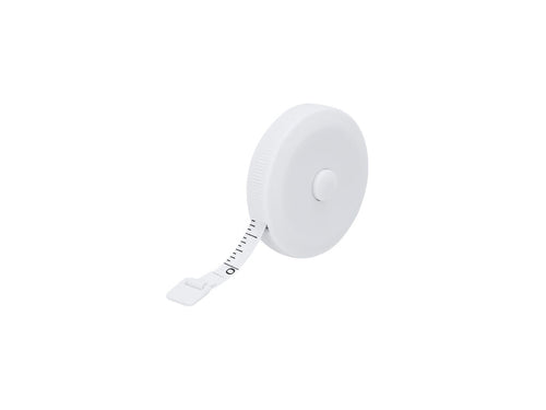 Ruban à mesurer en PVC de 150cm de long et mécanisme rétractable avec bouton d'arrêt - Glikor Personnalise