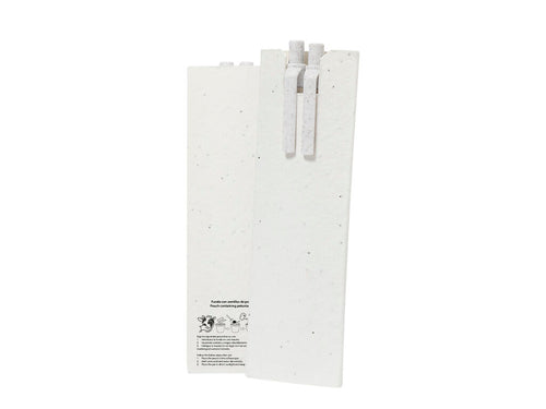 Set stylos et crayon éternel fabriqués avec des cartons de lait recyclés, présentés dans une housse en papier avec graines - Darklin Personnalise
