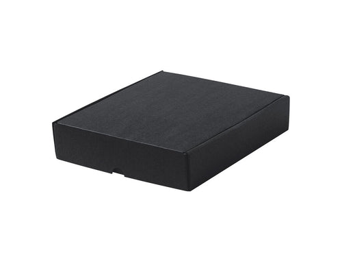 Boîte de présentation de taille moyenne fabriquée en carton ondulé de couleur noire - Mexar Personnalise