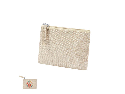 Portefeuille en polyester avec effet naturel et finition douce au toucher - Elyron Personnalise