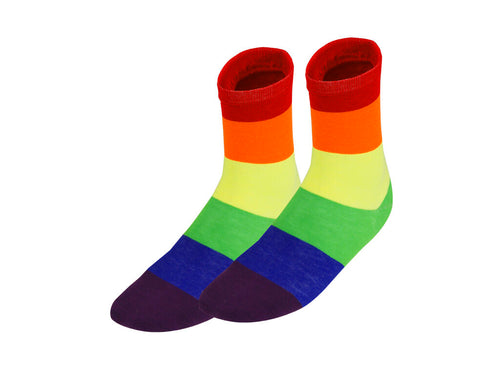 Chaussettes design Rainbow, confectionnées en doux polyester - Tarox Personnalise