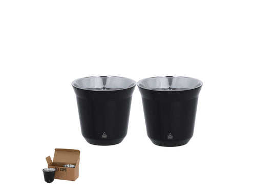 Élégant set de verres en acier inox recyclé à double paroi - Kodet Personnalise