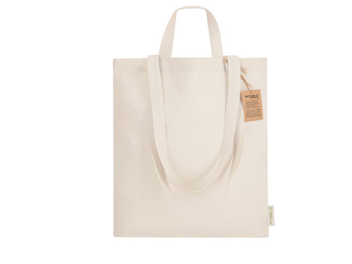 Sac confectionné principalement en coton recyclé de 140g/m2 - Drulik Personnalise