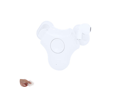 Écouteurs intra-auriculaires au design élégant blanc et connexion Bluetooth® 5 - Levin Personnalise