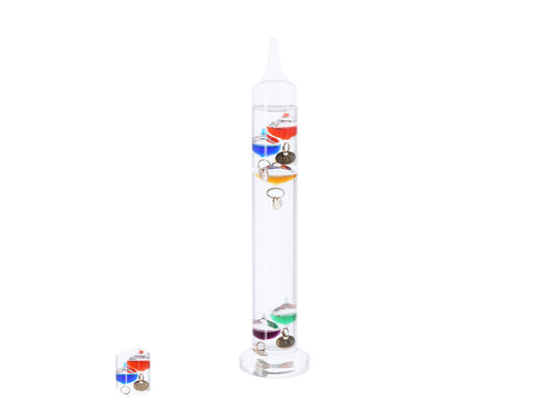 Thermomètre galiléo en verre borosilicaté au design élégant et compact Personnalise