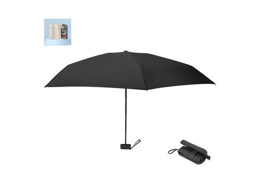 Parapluie pliable de 90 cm de diamètre en polyester 190T à 6 panneaux - Ottis Personnalise