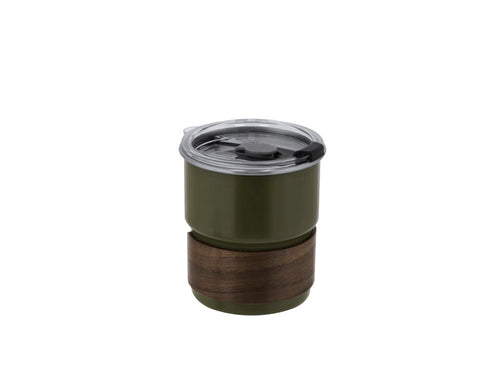 Verre fabriqué en acier inox et bois sophistiqué - Gasking Personnalise