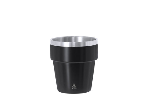 Verre thermique fabriqué en Acier Inox Recyclé à double paroi d'une capacité de 250 ml - Mayden Personnalise