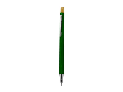 Stylo à bille élégant avec mécanisme à bouton fabriqué en bambou - Zukry Personnalise