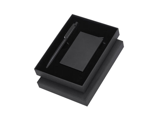 Set de stylo et porte-cartes fabriqués en Aluminium Recyclé - Randolph Personnalise