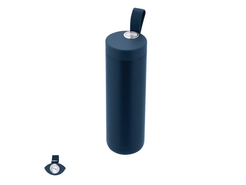 Gourde thermique en acier inox et double paroi de 500 ml de capacité, avec un indicateur de température analogique, avec une plage de 0º à 100º - Royan Personnalise