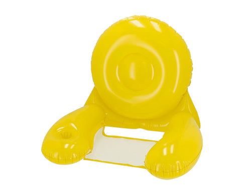 Fauteuil original avec accoudoirs et dossier en PVC solide de couleur unie et finition brillante - Kokoro Personnalise