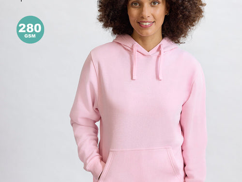 Sweat à capuche cintré pour femme avec capuche doublée ton sur ton - Draco Personnalise