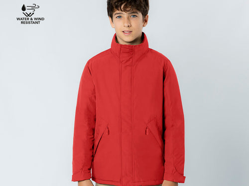 Parka matelassée enfant unisexe confectionnée en tissu imperméable 100% RPET (polyester recyclé) - Oceanía Personnalise