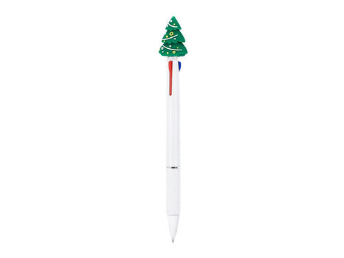 Stylo multicolore 3 en 1 avec mécanisme à poussoir - Trismas Personnalise