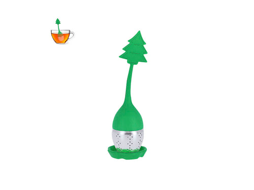 Infuseur à thé au design de Noël, fabriqué en silicone et acier inoxydable - Garox Personnalise