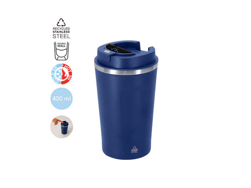 Gobelet isotherme d’une capacité de 400 ml, fabriqué en Acier Inoxydable Recyclé - Molin Personnalise