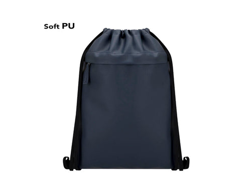 Sac à cordon fabriqué en PU souple associé à du polyester 600D résistant - Digun Personnalise