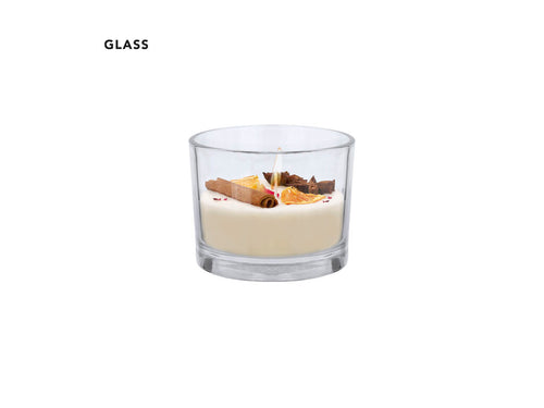 Bougie aromatique à base de cire végétale au parfum de cannelle et d’agrumes - Dempsey Personnalise