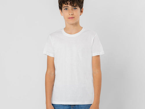 T-shirt enfant unisexe à manches courtes, confectionné en doux coton uni 100 % 150 g/m² - Epika Personnalise