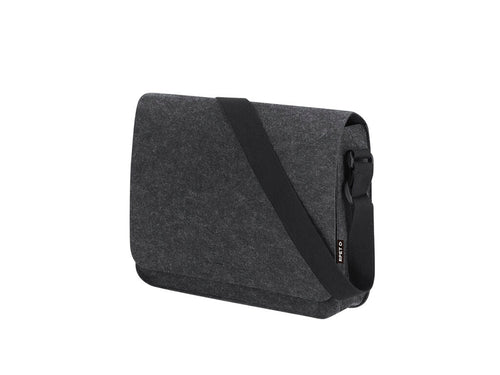 Sac bandoulière au style urbain en feutre RPET - Ganter Personnalise