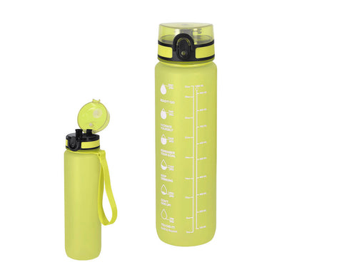 Bouteille de 1L en RPET résistant avec finition mate translucide - Trarun Personnalise