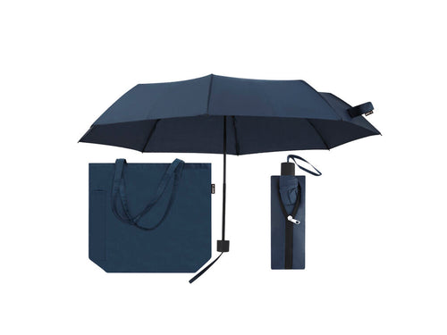 Ensemble parapluie et sac fabriqué en RPET - Escan Personnalise