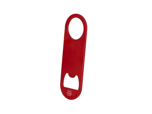 Ouvre-bouteille en aluminium recyclé avec finition métallique brillante - Zarel Personnalise