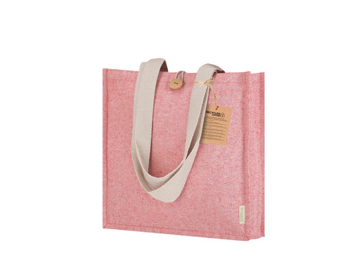 Sac avec soufflet latéral et fond, confectionné principalement en coton recyclé 300 g/m² - Brotax Personnalise