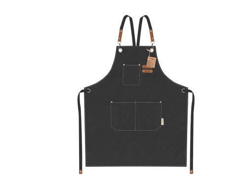 Tablier de haute qualité en coton canvas recyclé 350 g/m² résistant, avec coutures renforcées - Fonor Personnalise
