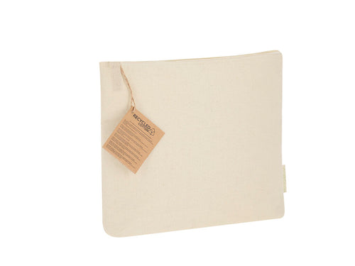 Trousse thermique fabriquée principalement en coton recyclé 170 g/m², dans un élégant ton naturel - Breklo Personnalise